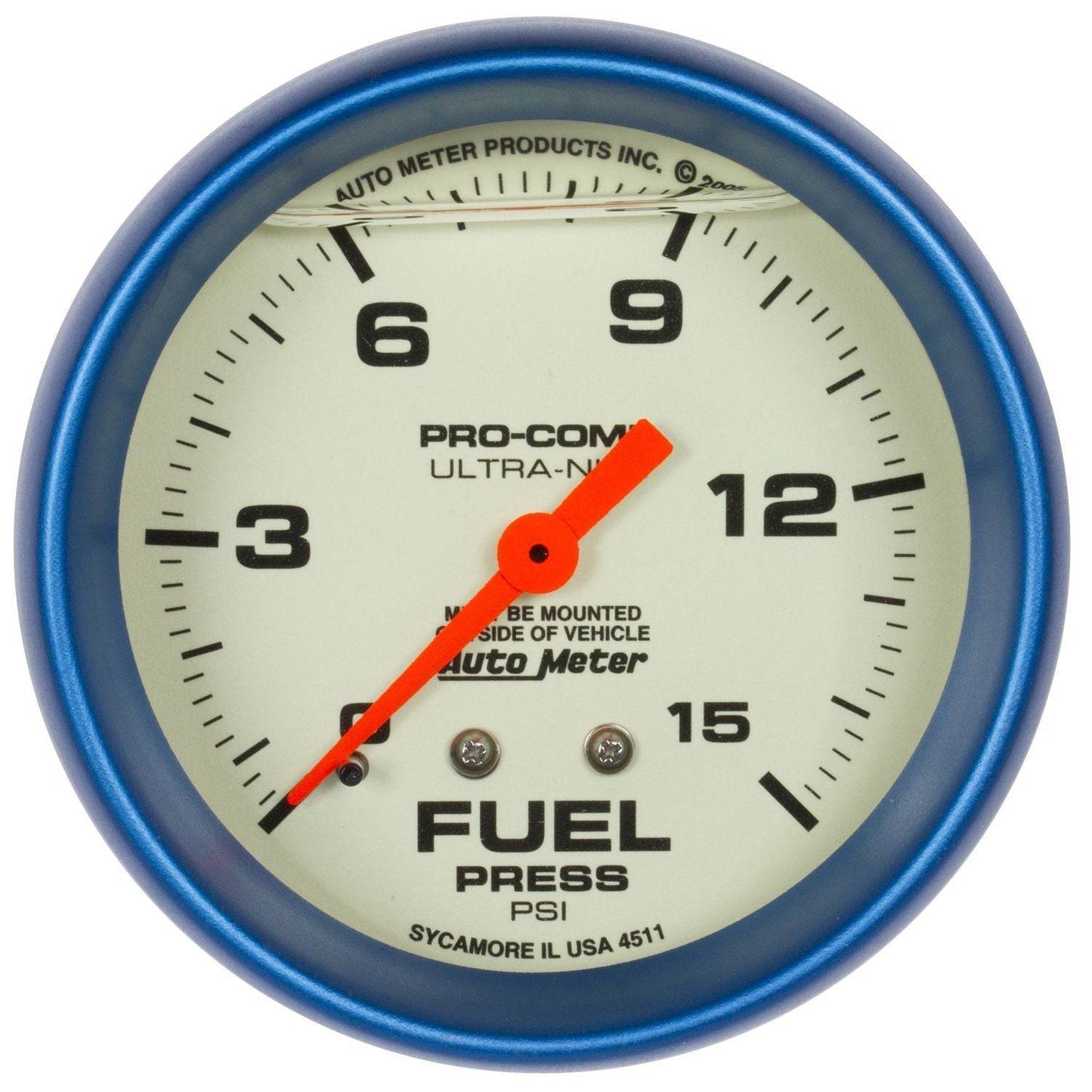 Suncoast Marine and Auto offers 2-5/8 Ultra-Nite F/P Gauge 0-15psi (4211)