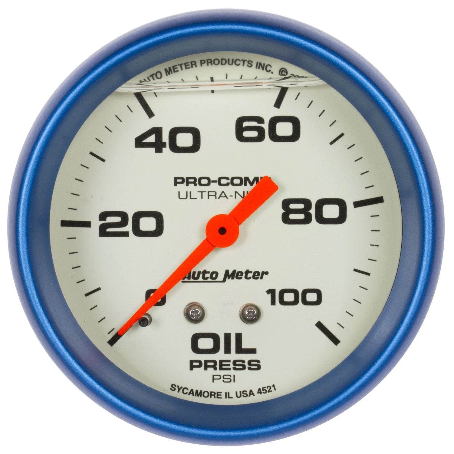 Suncoast Marine and Auto offers 2-5/8 Ultra-Nite Oil Press. Gauge 0-100psi (4221)