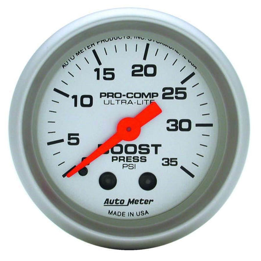 Suncoast Marine and Auto offers 2-1/16in Ultra-Lite 0-35 Boost Gauge (4304)