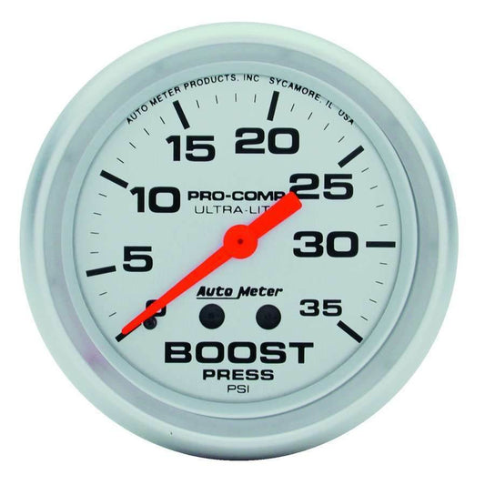 Suncoast Marine and Auto offers 2-5/8in Ultra-Lite 0-35 Boost Gauge (4404)