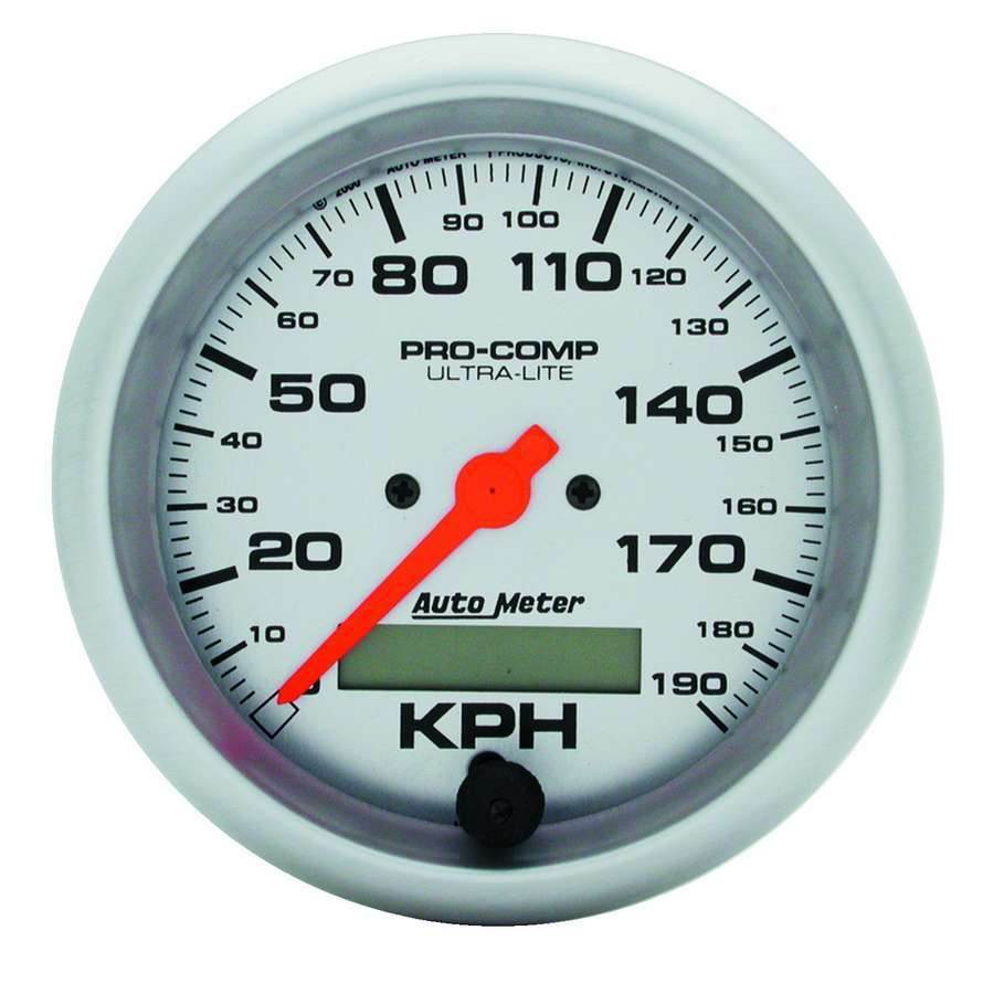 Suncoast Marine and Auto offers 3-3/8in U/L Speedometer 190KPH Metric (4487-M)