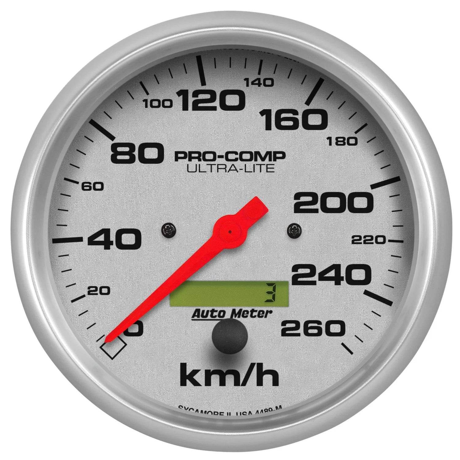 Suncoast Marine and Auto offers 5in U/L Speedometer - 260KPH Metric (4489-M)