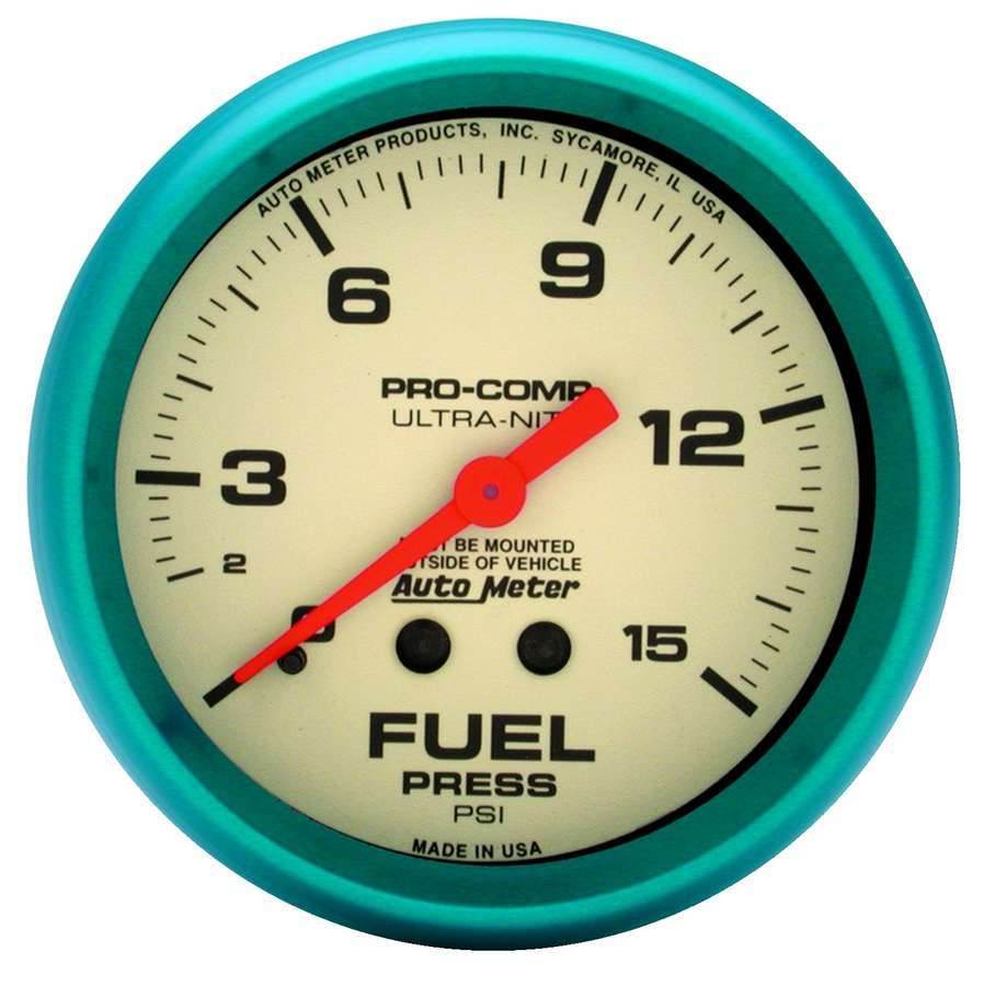 Suncoast Marine and Auto offers 2-5/8 Ultra-Nite F/P Gauge 0-15psi (4511)