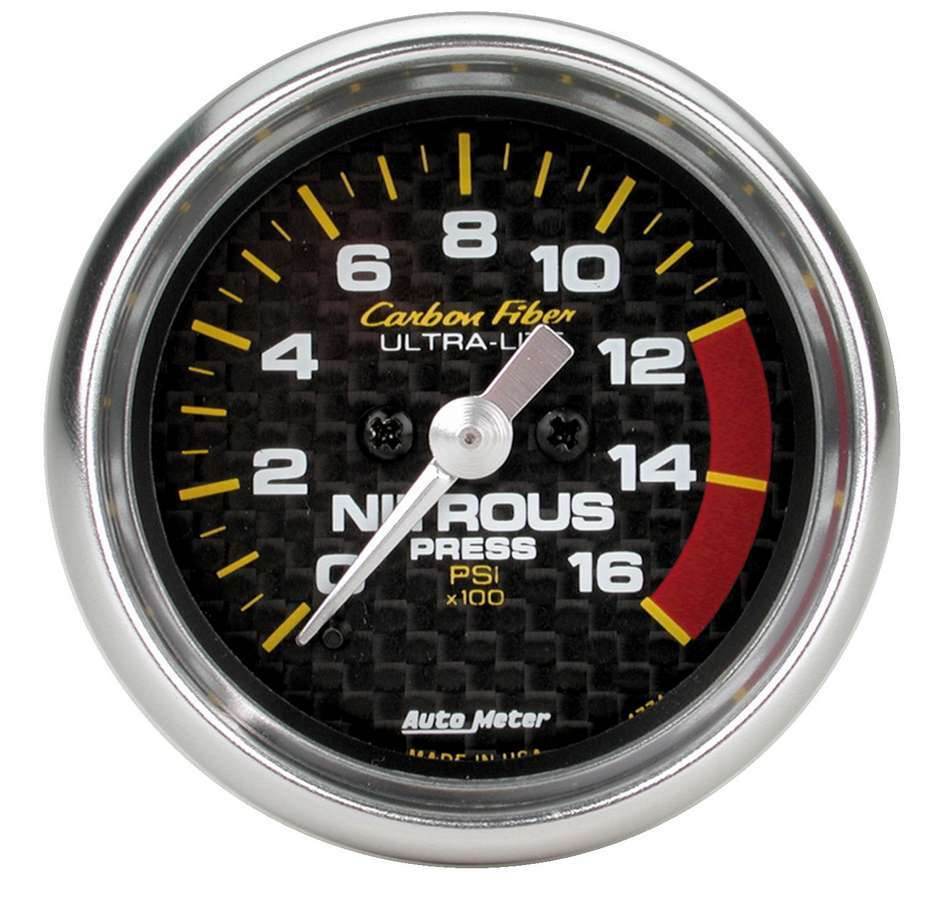 Suncoast Marine and Auto offers 2-1/16in C/F Nitrous Press. Gauge 0-1600psi (4774)