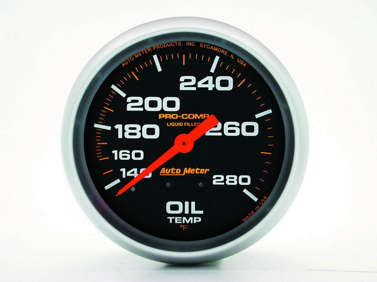 Suncoast Marine and Auto offers 140-280 Oil Temp Gauge with 12ft Capillary Tube (5443)