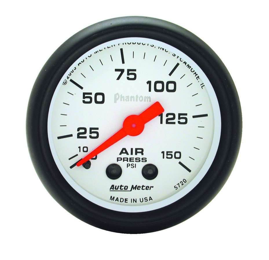 Suncoast Marine and Auto offers 2-1/16 Phantom Air Press. Gauge 0-150psi (5720)