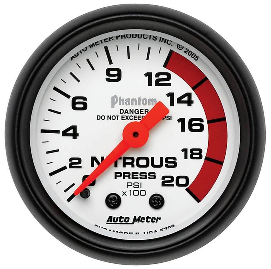 Suncoast Marine and Auto offers 2-1/16in Phantom Nitrous Pressure Gauge (5728)