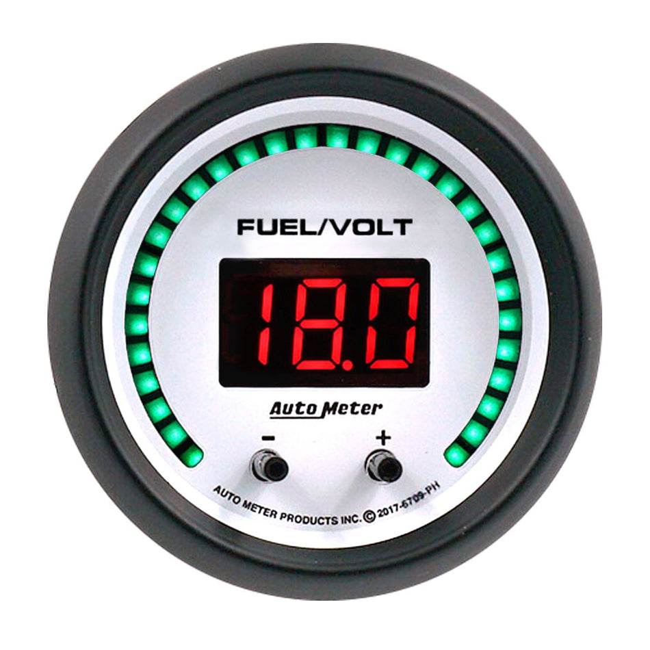 Suncoast Marine and Auto offers 2-1/16 Fuel/Volt Gauge Elite Digital PH Series (6709-PH)