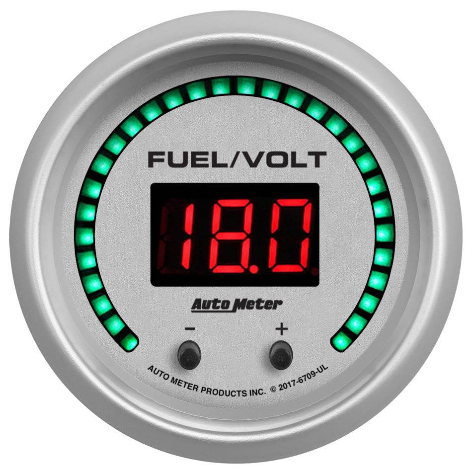 Suncoast Marine and Auto offers 2-1/16 Fuel/Volt Gauge Elite Digital UL Series (6709-UL)