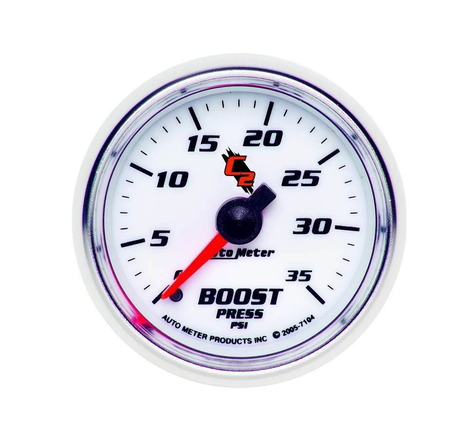 Suncoast Marine and Auto offers 2-1/16in C2/S Boost Gauge 0-35 psi (7104)