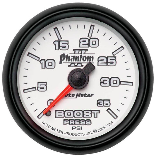 Suncoast Marine and Auto offers 2-1/16in P/S II Boost Gauge 0-35psi (7504)