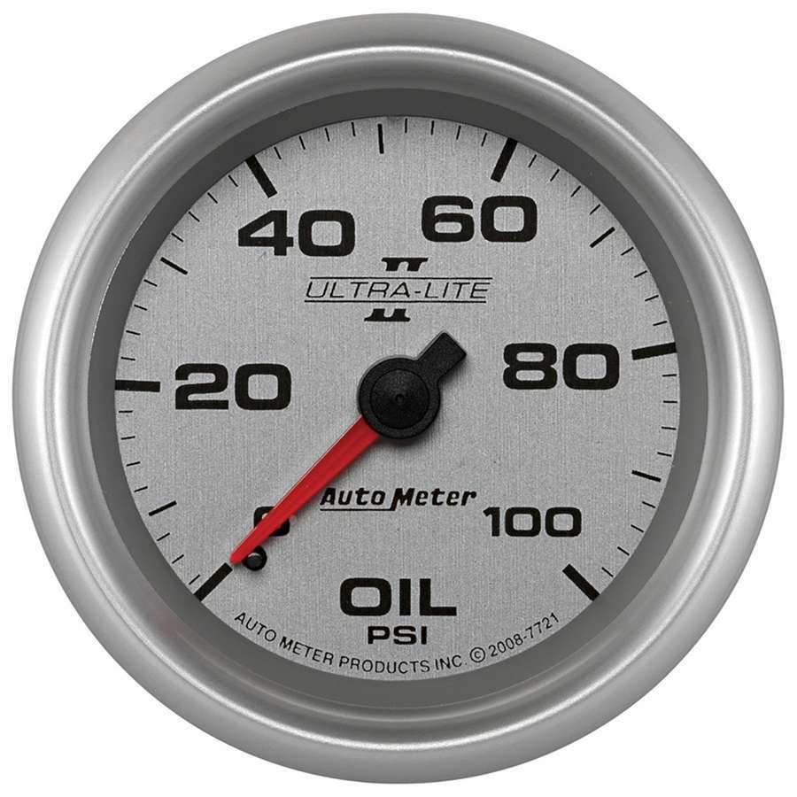 Suncoast Marine and Auto offers 2-5/8 U/L II Oil Press Gauge 0-100psi (7721)