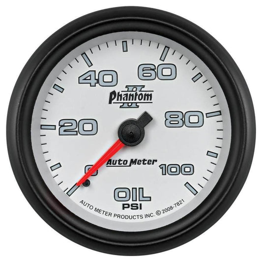 Suncoast Marine and Auto offers 2-5/8 Phantom II Oil Pressure Gauge 0-100psi (7821)