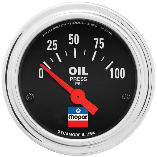 Suncoast Marine and Auto offers 2-1/16 Oil Press Gauge Mopar Logo Series (880786)