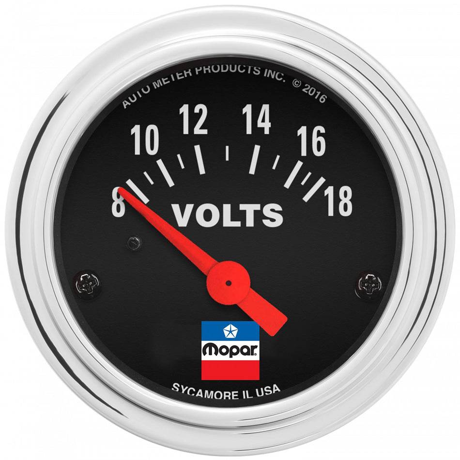 Suncoast Marine and Auto offers 2-1/16 Voltmeter Gauge Mopar Logo Series (880788)