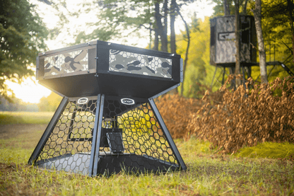 Suncoast Marine and Auto offers ORION HUNTING PRODUCTS 750lbs Modular Stand and Fill Deer Feeder with 12V Battery and Solar FDR1000750