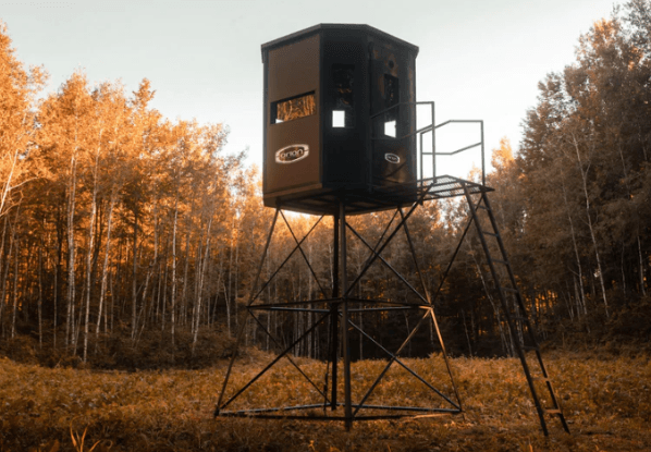 Suncoast Marine and Auto offers ORION HUNTING PRODUCTS Elevated Deer Blind Stand with 15ft Ladder TWR1001515