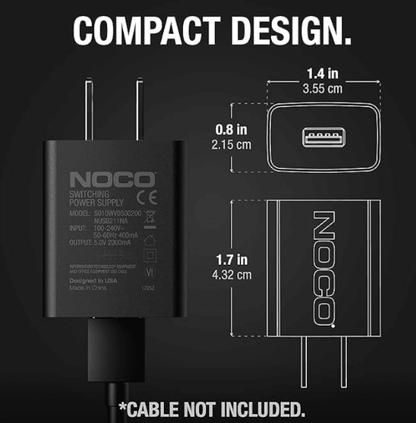 Suncoast Marine and Auto offers NOCO 10W USB Power Adapter 2.1A 5V Wall Charger NUSB211NA