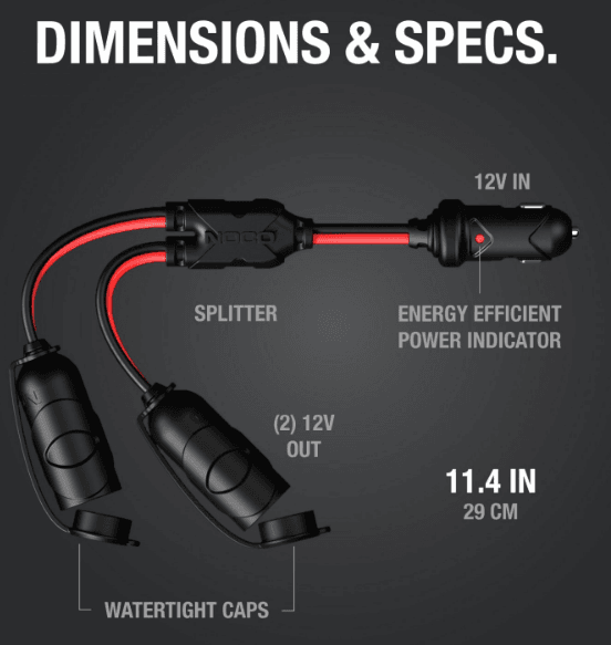 Suncoast Marine and Auto offers NOCO 12V Plug 2-Way Splitter GC020