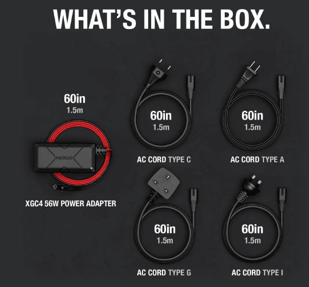 Suncoast Marine and Auto offers NOCO 56-Watt XGC Power Adapter For Boost UltraSafe Lithium Jump Starters XGC4