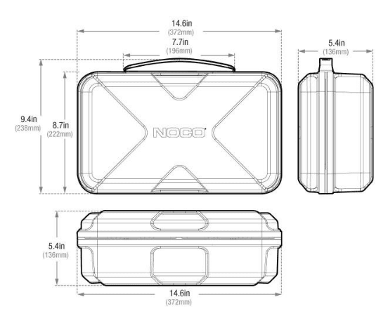 Suncoast Marine and Auto offers NOCO Boost Pro EVA Protection Case for GB150 Jump Starters GBC015