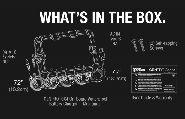 Suncoast Marine and Auto offers NOCO Genius Waterproof Marine Battery Charger GENPRO10X4