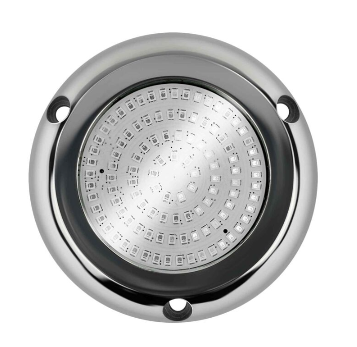 Suncoast Marine and Auto offers SEAVOLT 4 3/4" Underwater LED Light with Stainless Steel Housing, RGBW (32515)