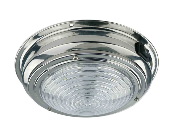 Suncoast Marine and Auto offers SEAVOLT 6 7/8" Stainless Steel LED Dome Light, White (32583)