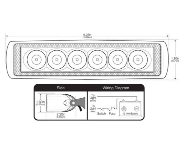 Suncoast Marine and Auto offers SEAVOLT LED Spreader Light, White/Blue (39897)