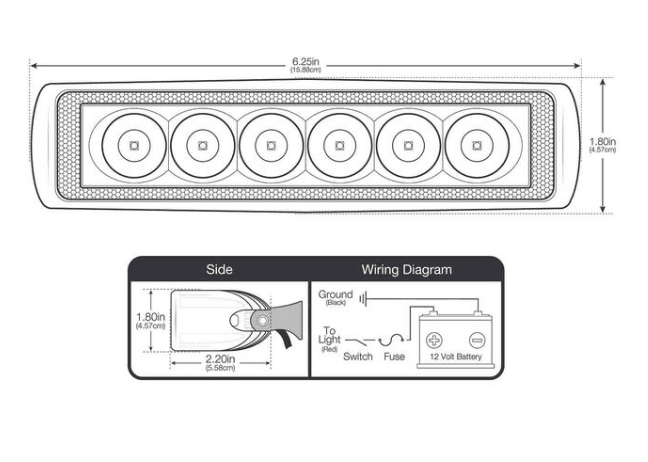 Suncoast Marine and Auto offers SEAVOLT 6 LED Aluminum Spreader/Docking Light w/ Stainless Steel Bracket White (39885)