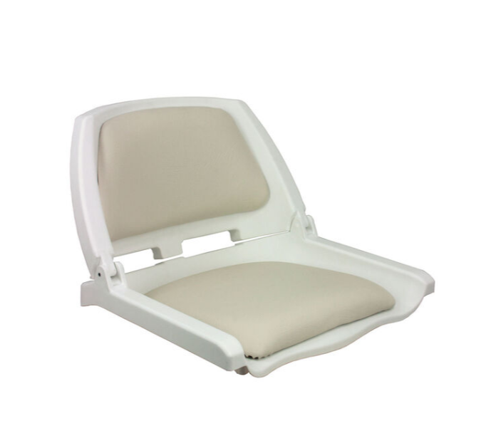 Suncoast Marine and Auto offers SPRINGFIELD Traveler Folding Seat, White Upholstery With White Shell (1061104-C)