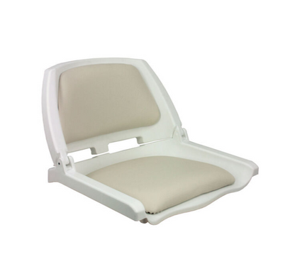 Suncoast Marine and Auto offers SPRINGFIELD Traveler Folding Seat, White Upholstery With White Shell (1061104-C)