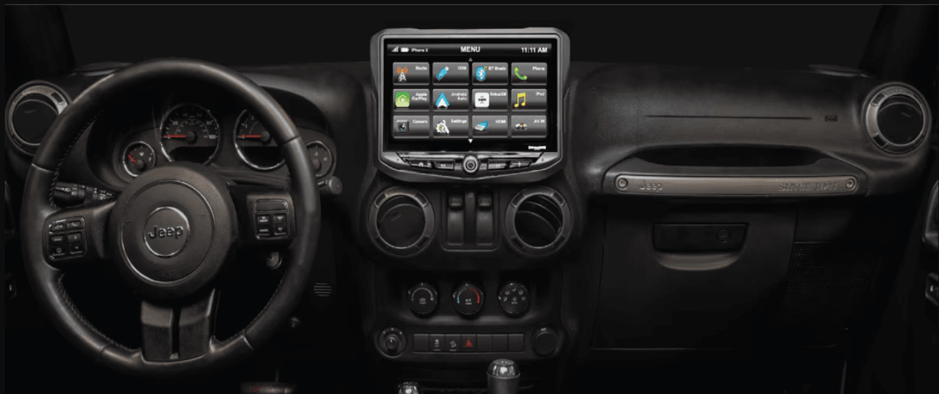 Suncoast Marine and Auto offers PAC Wrangler JK Installation Kit For Heigh10 Multimedia Head Unit SR-JK11H