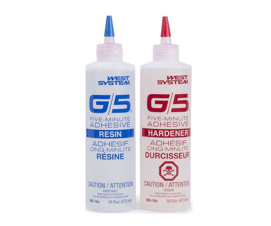 West System G/5 Five-Minute Epoxy Adhesive Kit, 32 fl oz.