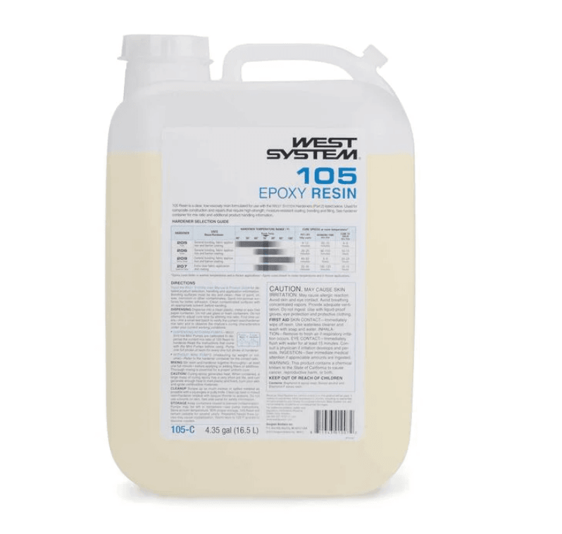 Suncoast Marine and Auto offers WEST SYSTEM Epoxy Resin 4.3 Gallons 105-C