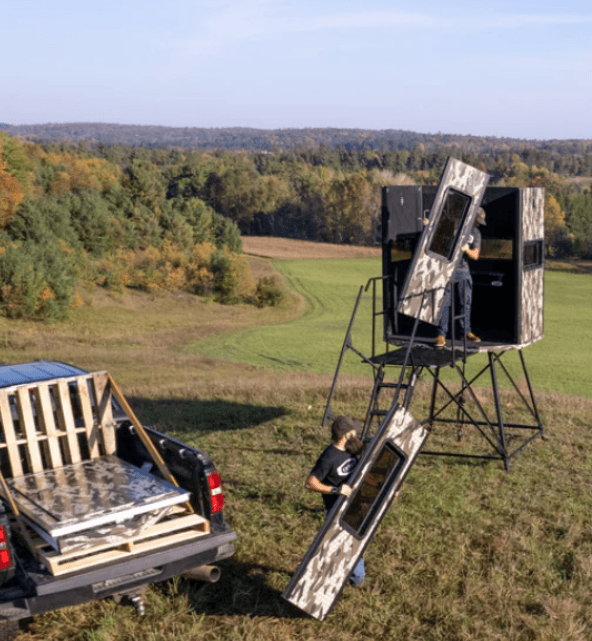 Suncoast Marine and Auto offers ORION HUNTING PRODUCTS 68VT 6x6 Modular Archery Deer Hunting Blind with Tinted Windows BLD1001695C