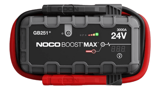 Suncoast Marine and Auto offers NOCO Boost Max 3000 Amp 24V UltraSafe Portable Lithium Jump Starter Kit GB251+