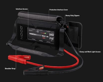 Suncoast Marine and Auto offers NOCO Boost Max 3000 Amp 24V UltraSafe Portable Lithium Jump Starter Kit GB251+