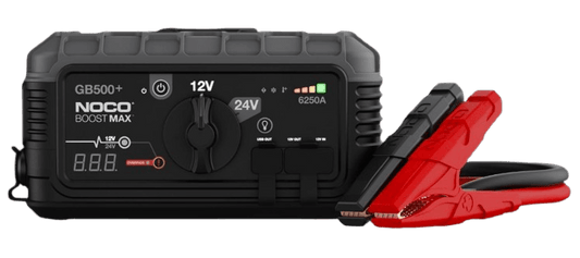 Suncoast Marine and Auto offers NOCO Boost Max 6250 Amp 12V and 24V UltraSafe Lithium Jump Starter for GB500+