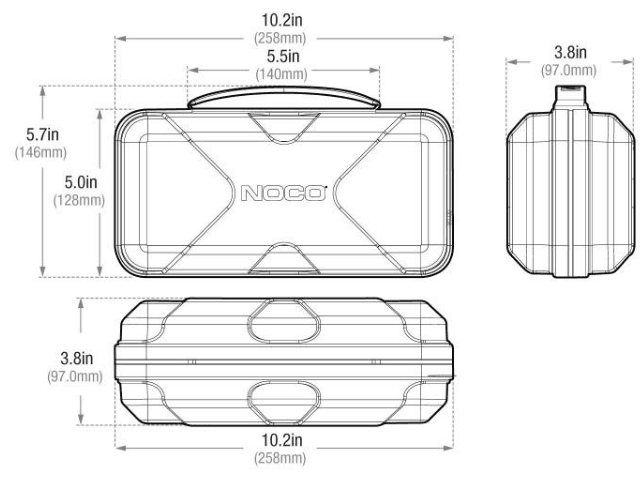 Suncoast Marine and Auto offers NOCO Boost Sport and Plus EVA Protection Case for GB20 and GB40 Jump Starters GBC013