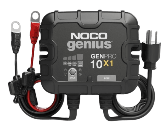 Suncoast Marine and Auto offers NOCO Genius 1-Bank 10A Marine 12V Waterproof Onboard Boat Charger GENPRO10X1