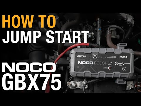 How How to Jump Start with NOCO Boost X 2500A 12V UltraSafe Portable Lithium Jump Starter and Jumper Cables for Gas and Diesel Engines GBX75