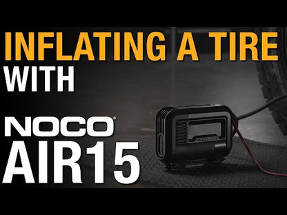 NOCO UltraFast 15A Tire Inflator, 12V Portable Air Compressor Pump with a Digital Gauge, Smart Pressure and Auto-Shutoff AIR15 Video