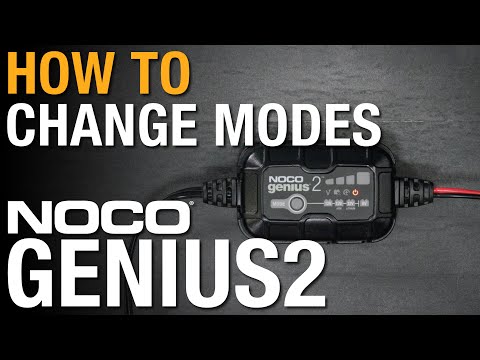 How to Change modes with NOCO Genius Automatic Portable Battery Charger 2 Amp 6V/12V GENIUS2